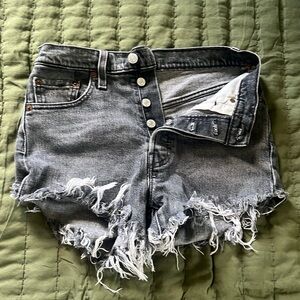 Frayed Levi shorts